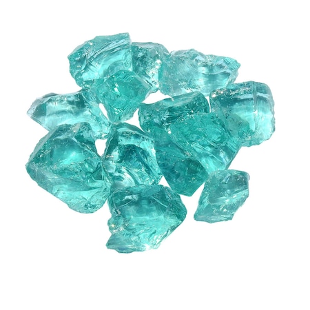 Hiland 50-100mm Landscape Recycled Glass in Aqua LR50-GLASS-AQ